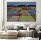 Pastel Field IV by Jacques Clement on GIANT ART - blue landscape