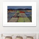 Pastel Field IV by Jacques Clement on GIANT ART - blue landscape