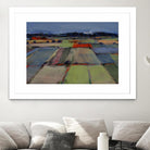 Pastel Field IV by Jacques Clement on GIANT ART - blue landscape