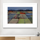Pastel Field IV by Jacques Clement on GIANT ART - blue landscape