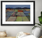 Pastel Field IV by Jacques Clement on GIANT ART - blue landscape