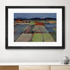 Pastel Field IV by Jacques Clement on GIANT ART - blue landscape