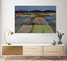 Pastel Field IV by Jacques Clement on GIANT ART - blue landscape