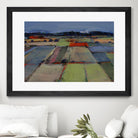 Pastel Field IV by Jacques Clement on GIANT ART - blue landscape