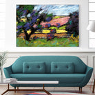 Pastel Landscape I by Jacques Clement on GIANT ART - blue landscape