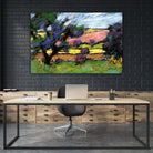 Pastel Landscape I by Jacques Clement on GIANT ART - blue landscape