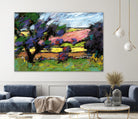 Pastel Landscape I by Jacques Clement on GIANT ART - blue landscape