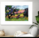 Pastel Landscape I by Jacques Clement on GIANT ART - blue landscape