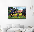 Pastel Landscape I by Jacques Clement on GIANT ART - blue landscape