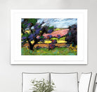 Pastel Landscape I by Jacques Clement on GIANT ART - blue landscape