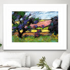 Pastel Landscape I by Jacques Clement on GIANT ART - blue landscape