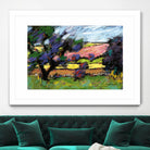 Pastel Landscape I by Jacques Clement on GIANT ART - blue landscape