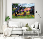Pastel Landscape I by Jacques Clement on GIANT ART - blue landscape