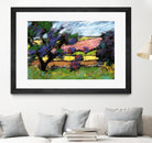 Pastel Landscape I by Jacques Clement on GIANT ART - blue landscape