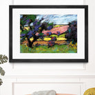 Pastel Landscape I by Jacques Clement on GIANT ART - blue landscape