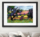 Pastel Landscape I by Jacques Clement on GIANT ART - blue landscape