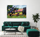 Pastel Landscape I by Jacques Clement on GIANT ART - blue landscape