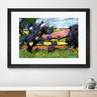 Pastel Landscape I by Jacques Clement on GIANT ART - blue landscape