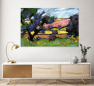 Pastel Landscape I by Jacques Clement on GIANT ART - blue landscape