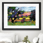Pastel Landscape I by Jacques Clement on GIANT ART - blue landscape