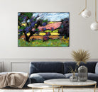 Pastel Landscape I by Jacques Clement on GIANT ART - blue landscape