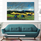 Pastel Landscape II by Jacques Clement on GIANT ART - blue landscape