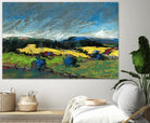 Pastel Landscape II by Jacques Clement on GIANT ART - blue landscape