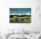 Pastel Landscape II by Jacques Clement on GIANT ART - blue landscape