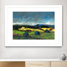 Pastel Landscape II by Jacques Clement on GIANT ART - blue landscape