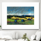Pastel Landscape II by Jacques Clement on GIANT ART - blue landscape