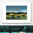 Pastel Landscape II by Jacques Clement on GIANT ART - blue landscape