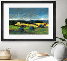 Pastel Landscape II by Jacques Clement on GIANT ART - blue landscape