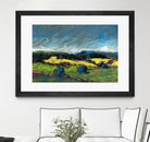Pastel Landscape II by Jacques Clement on GIANT ART - blue landscape