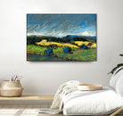 Pastel Landscape II by Jacques Clement on GIANT ART - blue landscape