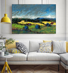 Pastel Landscape II by Jacques Clement on GIANT ART - blue landscape