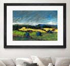 Pastel Landscape II by Jacques Clement on GIANT ART - blue landscape