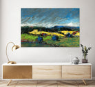 Pastel Landscape II by Jacques Clement on GIANT ART - blue landscape