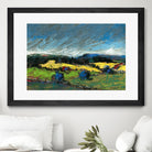 Pastel Landscape II by Jacques Clement on GIANT ART - blue landscape