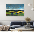 Pastel Landscape II by Jacques Clement on GIANT ART - blue landscape