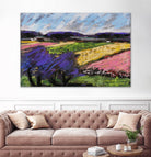 Pastel Landscape III by Jacques Clement on GIANT ART - blue landscape