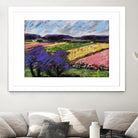 Pastel Landscape III by Jacques Clement on GIANT ART - blue landscape