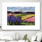 Pastel Landscape III by Jacques Clement on GIANT ART - blue landscape