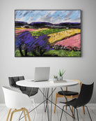 Pastel Landscape III by Jacques Clement on GIANT ART - blue landscape