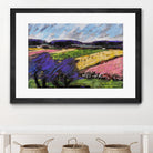 Pastel Landscape III by Jacques Clement on GIANT ART - blue landscape