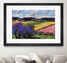 Pastel Landscape III by Jacques Clement on GIANT ART - blue landscape