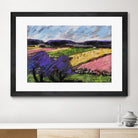 Pastel Landscape III by Jacques Clement on GIANT ART - blue landscape