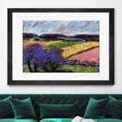 Pastel Landscape III by Jacques Clement on GIANT ART - blue landscape