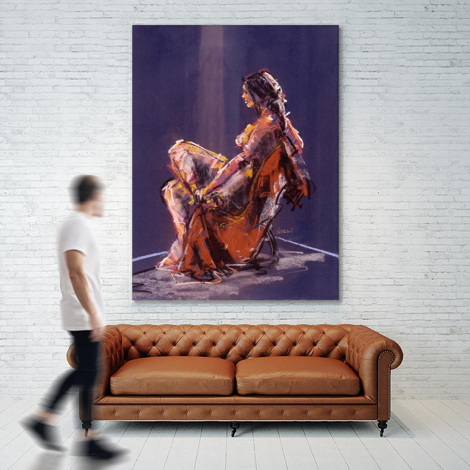 Vidra by Jacques Clement on GIANT ART - beige nude