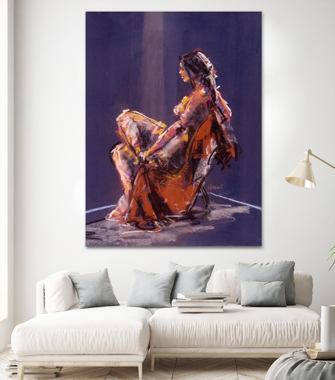 Vidra by Jacques Clement on GIANT ART - beige nude