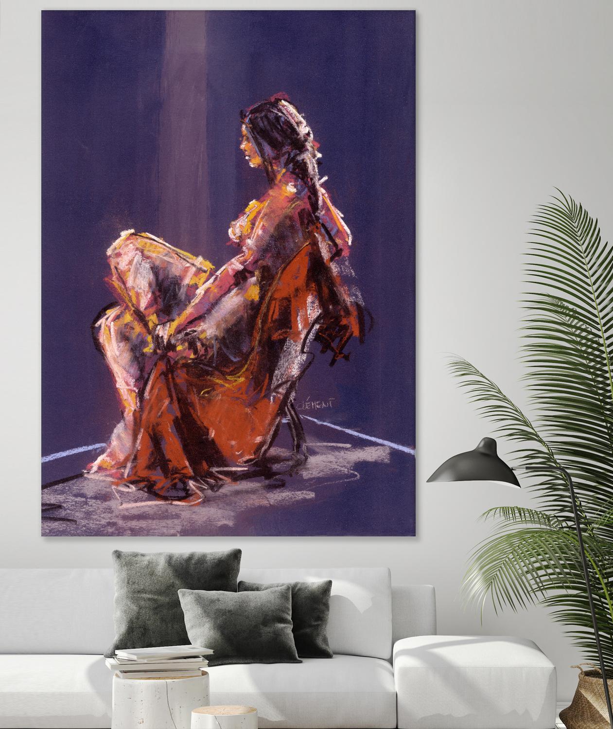 Vidra by Jacques Clement on GIANT ART - beige nude